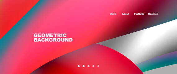 Fototapeta premium Dynamic flowing shapes concept design composition. Vector Illustration For Wallpaper, Banner, Background, Card, Book Illustration, landing page