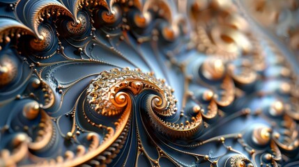 Showcase the mesmerizing patterns and fractals that emerge in a mirror world