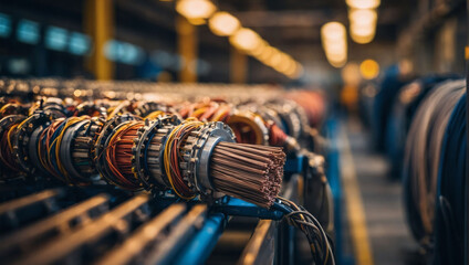 Inside the cable factory, Exploring the production process of cables and wires from raw materials...