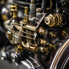 High-Resolution Close-Up of YFZ 450 Carburetor Highlighting its Mechanical Complexity