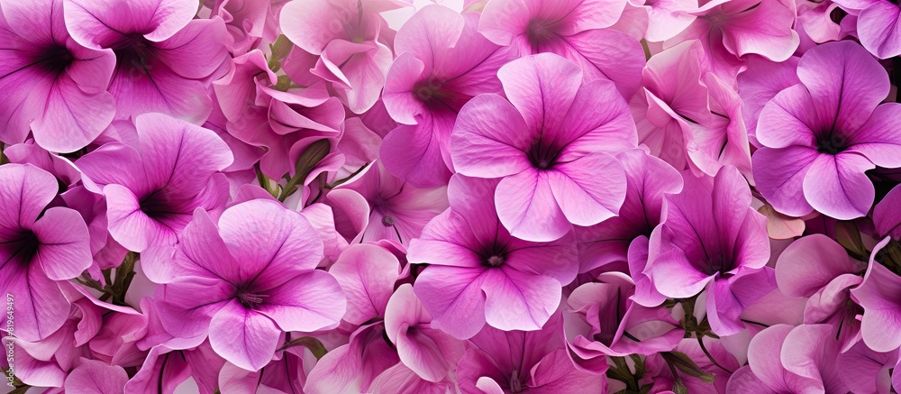 Poster background with a petunia copy space image