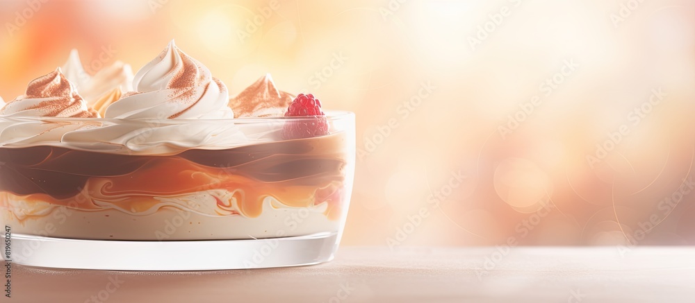 Aufkleber blurred abstract dessert background with copy space image