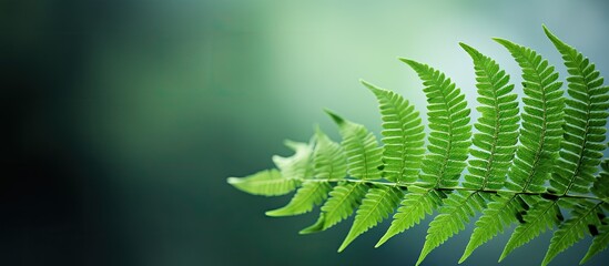 A fern leaf with copy space image