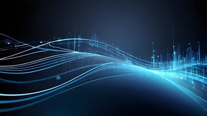 Radiant Blue High-Tech Background