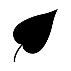 Elm leaf plant icon. Elm leaves isolated on a white background