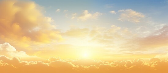 Obraz premium Morning sky with a golden hue ideal for a copy space image