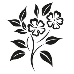 floral stencil decoration