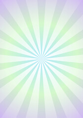 Green Pastel Gradient Fusion White Rays and Radial Circle Vertical Background, Sunburst White Rays Vertical Background