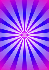 Purple And Blue Gradient Fusion White Rays and Radial Circle Vertical Background, Sunburst White Rays Vertical Background