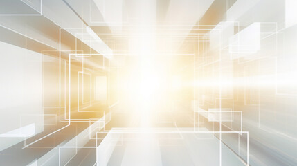 Naklejka premium Modern gold and light grey square overlapped pattern on background with shadow. white background. Minimal geometric white light background abstract design. Elegant white and gold Background. 