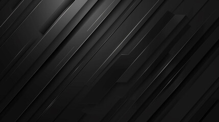 Obraz premium Luxury black square strip line gold light effect digital Futuristic Background. 