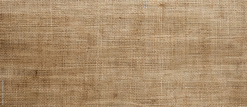 Poster natural burlap fabric with a rough texture suitable for rustic projects featuring a copy space image