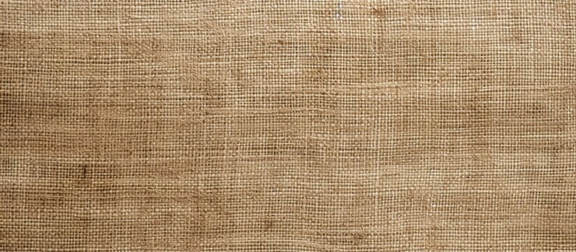 Natural burlap fabric with a rough texture suitable for rustic projects featuring a copy space image