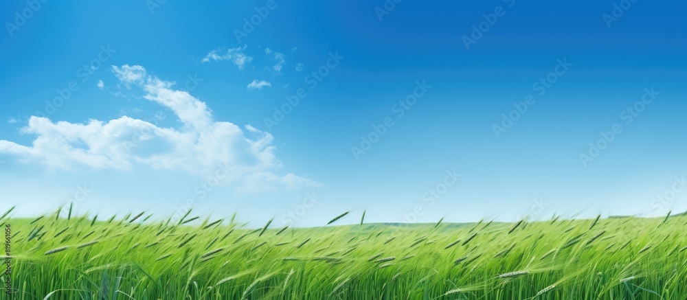 Poster a series of banners featuring vast fields of grass under a blue sky image size 3000 1000 pixels with
