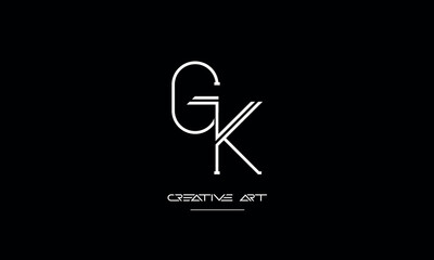 GK, KG, G, K abstract letters logo monogram