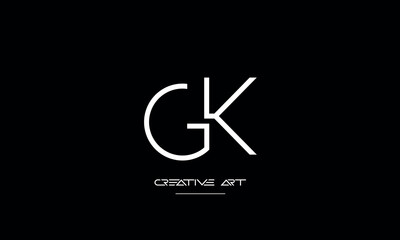 GK, KG, G, K abstract letters logo monogram