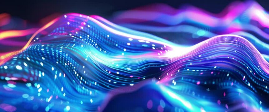 Abstarct colorful wave animation 