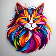 colorful cat logo