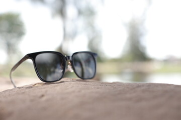 sunglasses on the beach