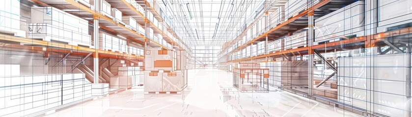 A sketch illustration on a white background depicting a hand pulling a block from a precarious stack of blocks, with detailed linework capturing the tension and movement