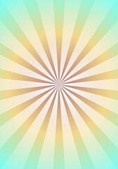 Vertical Sky Blue Pastel Theme with Radial Circle Rays and White Sunburst