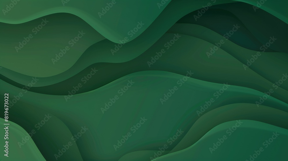 Poster a 3d rendering of a green, wavy background. aig51a.
