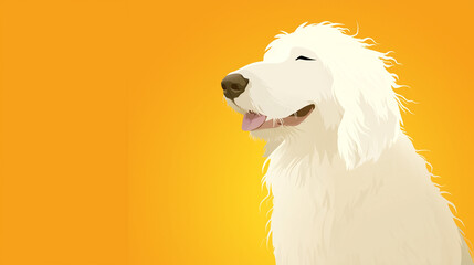 Captivating Digital Illustration: Joyful Elderly English Woman