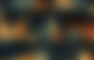 Obraz premium black orange gray green , a unique blend color vibes and glitch empty space digital grainy noise grungy texture color gradient rough abstract background , shine bright light and glow template