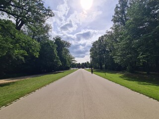 path to a palace in dresden, saxony (Germany)