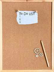 To do list notice background. Stock photo.