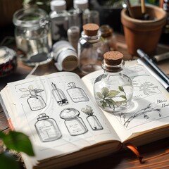 Sketches Exploring the Interconnectedness of Holistic Health and Wellness Through Everyday Objects