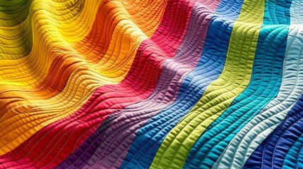 Abstract Rainbow Waves in Fluid Art: Symbolic LGBTQ+ Representation of Freedom and Diversity