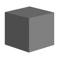 Isometric cube design, web modern concept icon, geometric shape vector illustration