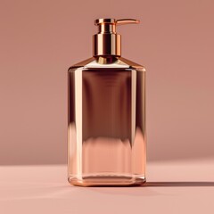 Perfume bottle isolated on pinkbackground