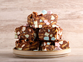 Rocky road with mini marshmallow