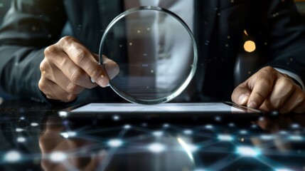 A Magnifying Glass and Digital Analytics