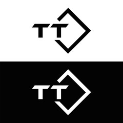 TT logo. T T design. White TT letter. TT, T T letter logo design. T T letter logo design in FIVE, FOUR, THREE, style. letter logo set in one artboard. T T letter logo vector design.