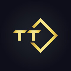 Fototapeta premium TT logo. T T design. White TT letter. TT, T T letter logo design. T T letter logo design in FIVE, FOUR, THREE, style. letter logo set in one artboard. T T letter logo vector design.