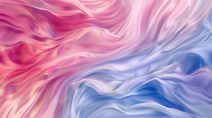 A long, curvy line of blue and pink colors. The colors are vibrant and seem to be flowing together, creating a sense of movement and energy. Scene is one of excitement and dynamism
