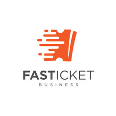 Fast Ticket Creative Logo Design Symbol Icon Art & Illustration