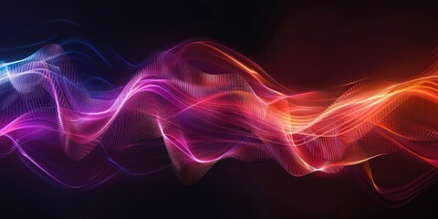 Dynamic and colorful digital eye wave lines background, perfect for adding energy and movement to your design compositions.