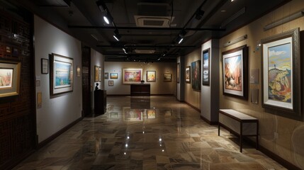 Exquisite Art Gallery Exhibition: Showcasing Timeless Masterpieces and Contemporary Creations in a Captivating Space
