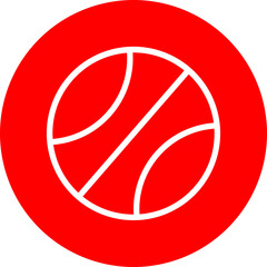 basketball Flat Icon Design