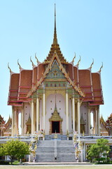 Fototapeta premium Thai's temple front-view