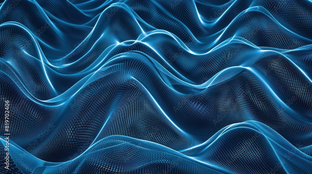 Poster seamless pattern of dynamic digital eye wave lines, ideal for use as a background in web design, pre