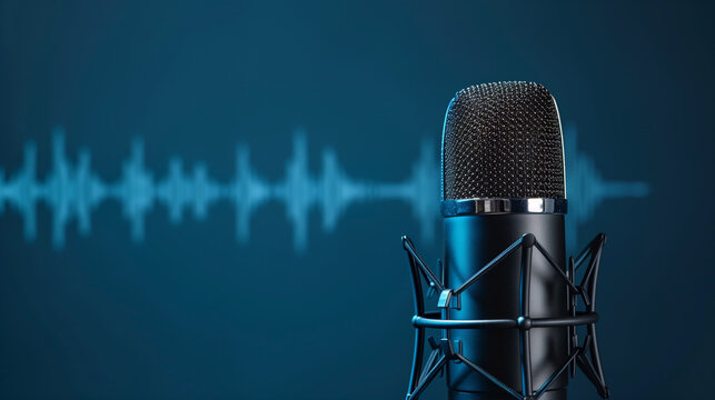 Microphone With Sound Waves
