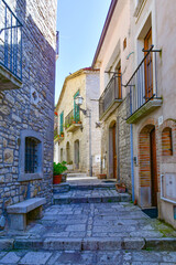 A street in San Marco dei Cavoti, a town in Campania in Italy.