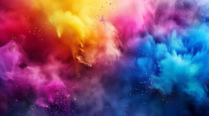 Obraz na płótnie Canvas Multicolored Cloud of Smoke