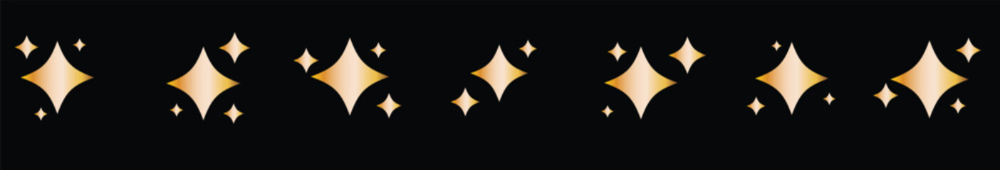 Twinkling stars.Shine icons.Sparkle star icons.Star icons. Sparkles, shining burst. Christmas vector symbols isolated. Design.Golden star .eps10