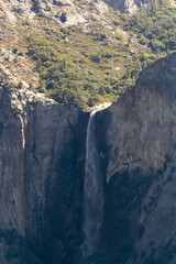 the unique and famous tunnel view at Yosemite national park at a clear and sunny day, california